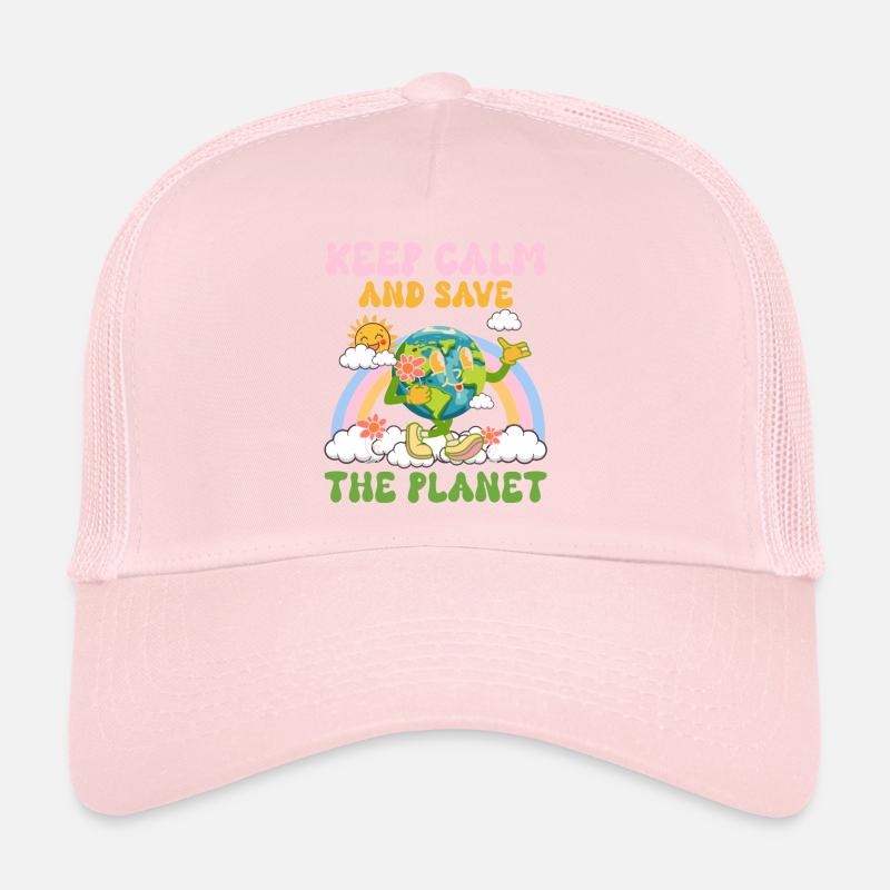 Erde Tag Groovy Hippie 70s Retro Retro Trucker Cap