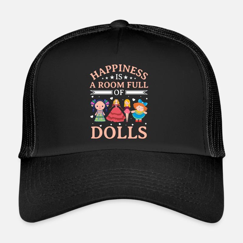 Poupée de collection, poupée en porcelaine, poupée Casquette trucker 