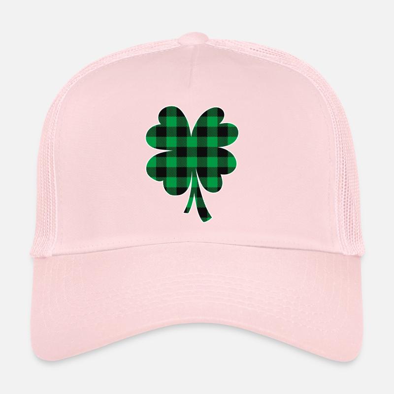 Trèfle à carreaux Buffalo vert Casquette trucker 