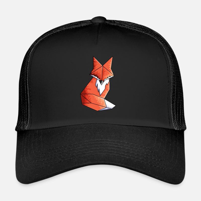 Geometric Fox Lover Math Geometry Trucker Cap