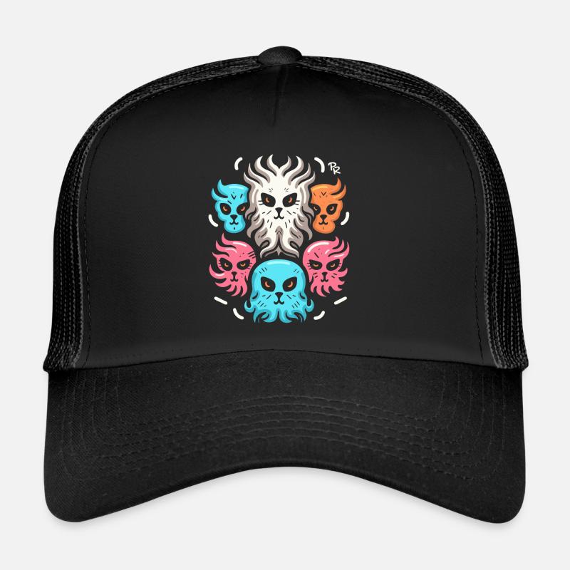 Dessin animé : Petits animaux de feu Casquette trucker 