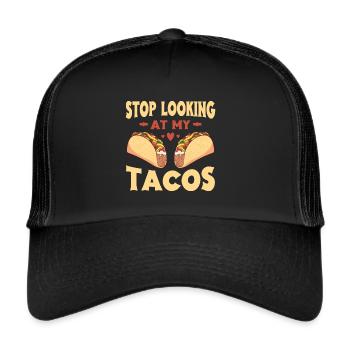 Taco drôle Fiesta mexicaine Cinco De Mayo - Casquette trucker  - noir/noir - Devant