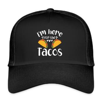 Taco drôle Fiesta mexicaine Cinco De Mayo - Casquette trucker  - noir/noir - Devant