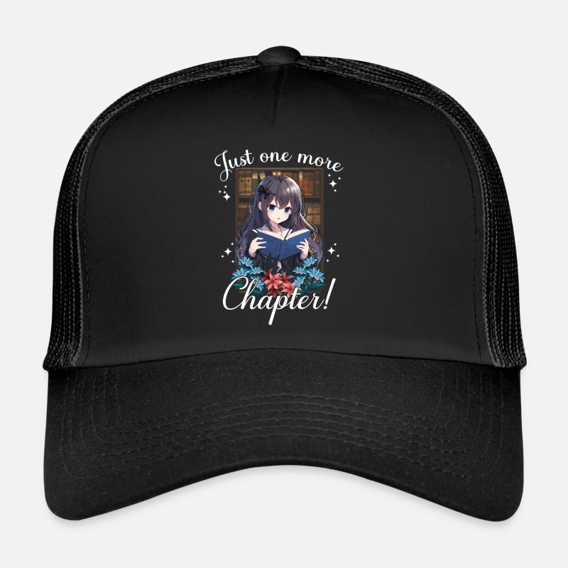 Juste un chapitre de plus Anime Girl Reading Book Casquette trucker 