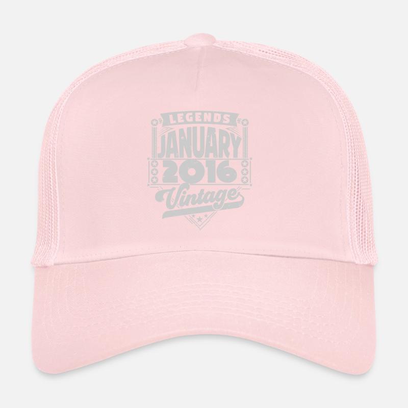 Vintage Anniversaire Janvier 2016, Janvier 2016. Casquette trucker 