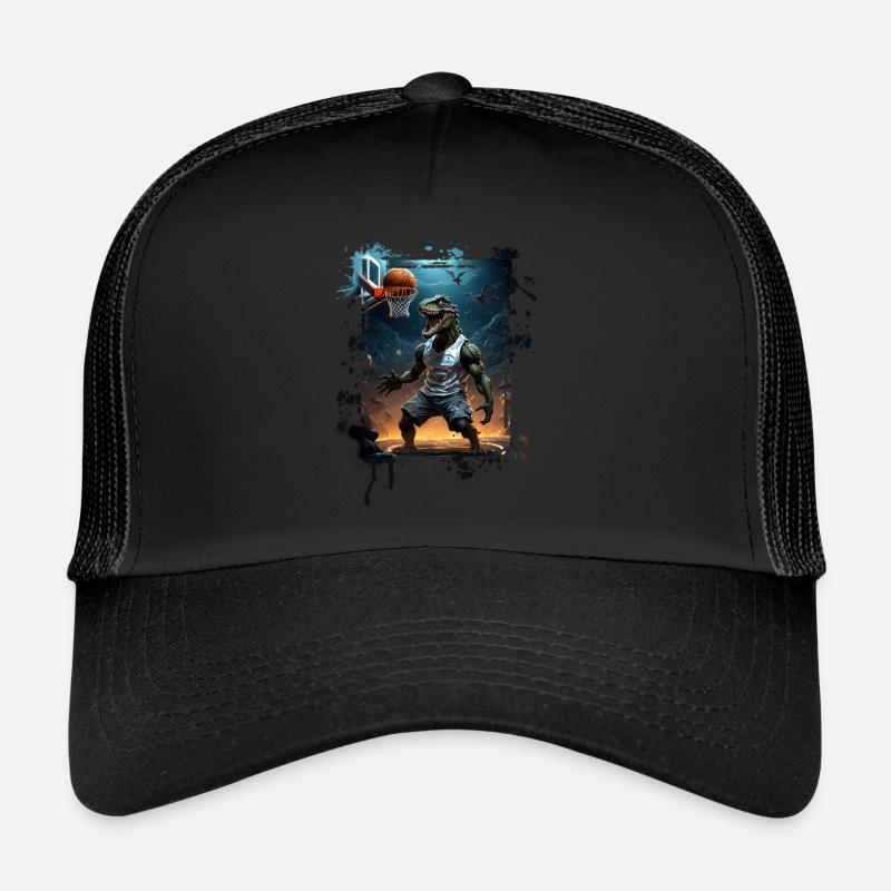 Basket-ball T Rex Dinosaure Graffiti Splash Casquette trucker 
