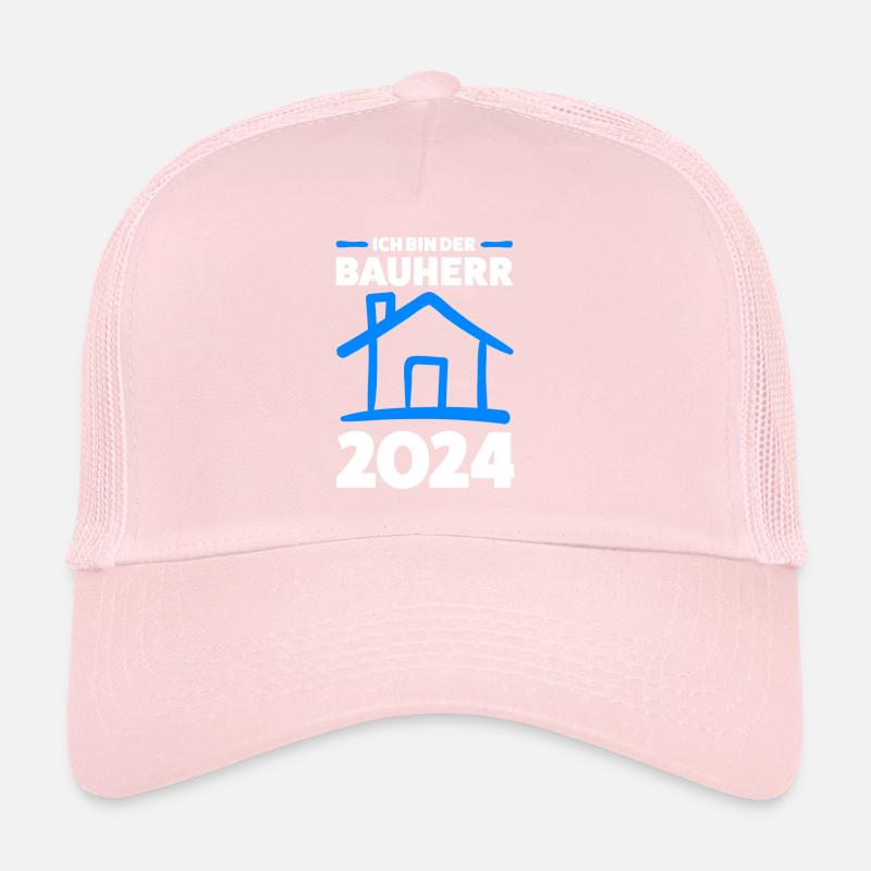 Bauherr 2024 Hausbau Häuslebauer Geschenk Trucker Cap