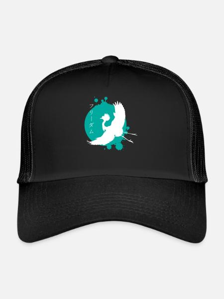 Crane Dynamics & Characters Art - Trucker Cap - black/black - Front