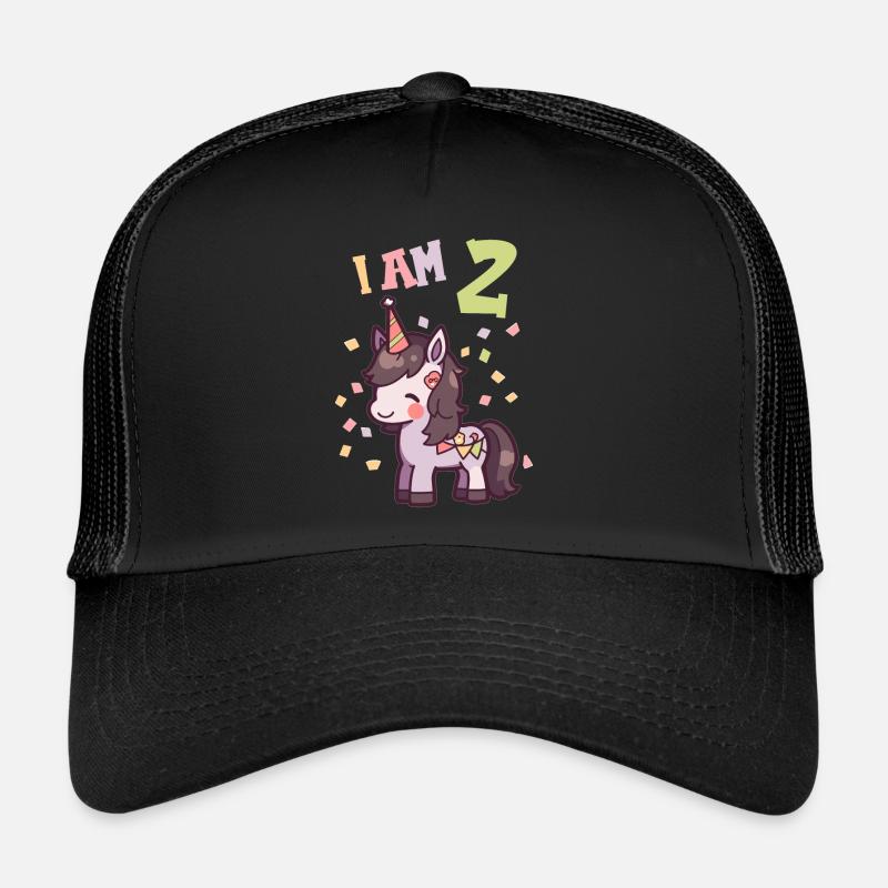 Ich bin 2 Jahre alt Pferde Pferd 2. Geburtstag Trucker Cap