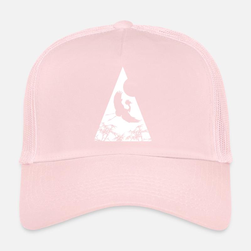 Grue Origami Géométrie Créativité Casquette trucker 