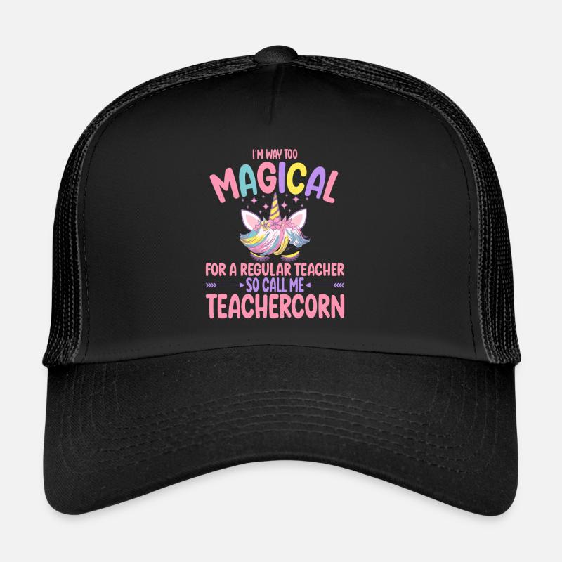 Teachercorn comme un professeur tuteur normal Casquette trucker 