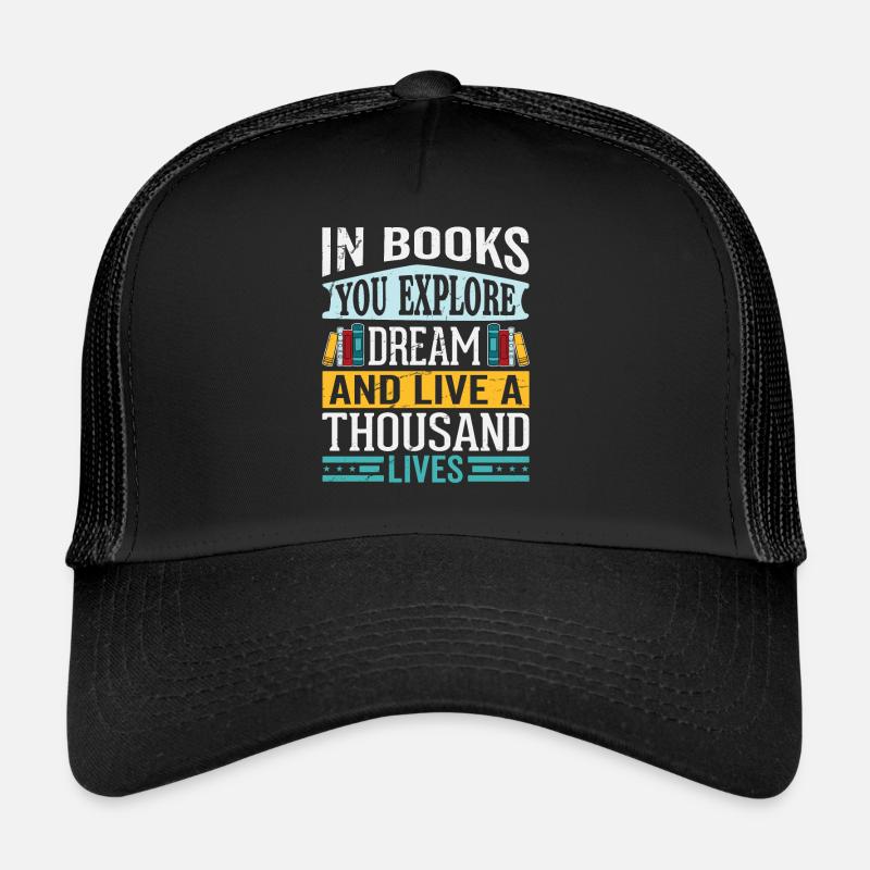 Dans les livres, vous explorez le dicton livresque Vêtements Casquette trucker 