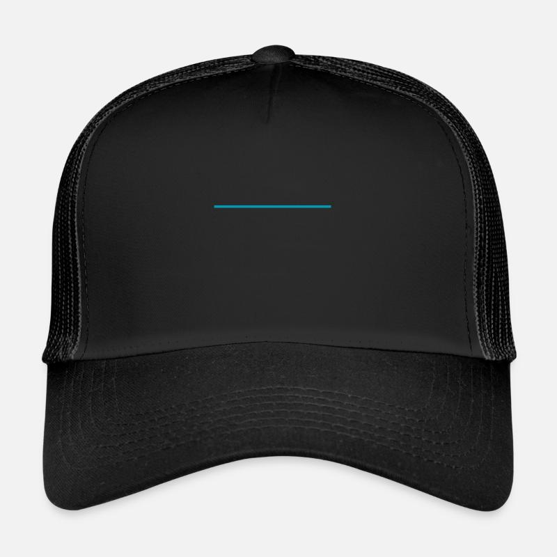 Trait turquoise Casquette trucker 