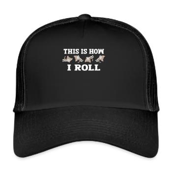 So Rolle Ich Süße Katze - Trucker Cap - Schwarz/Schwarz - Vorne