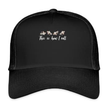 So Rolle Ich Süße Katze - Trucker Cap - Schwarz/Schwarz - Vorne