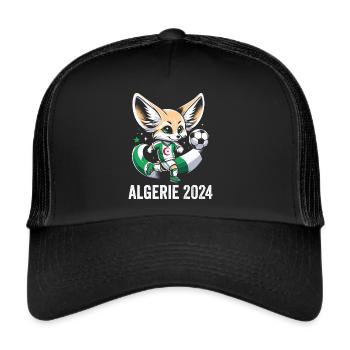 Algérie 2024 Maillot Fennec Algerien Football - Casquette trucker  - noir/noir - Devant