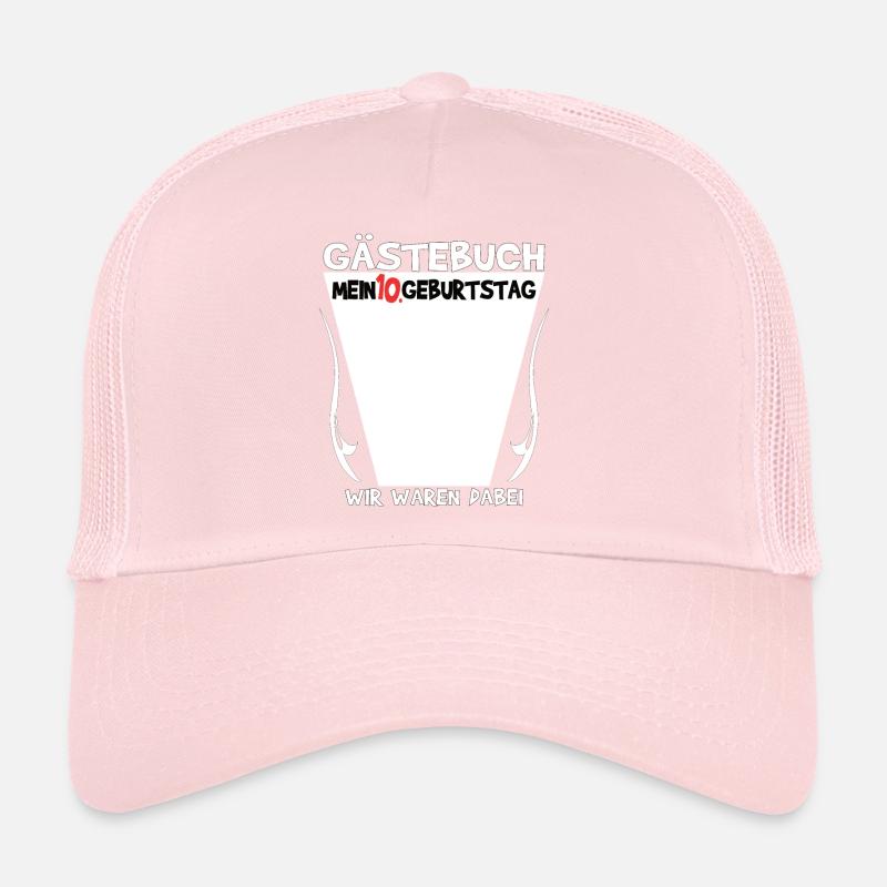 10. Geburtstag Mädchen & Junge Gästebuch Trucker Cap