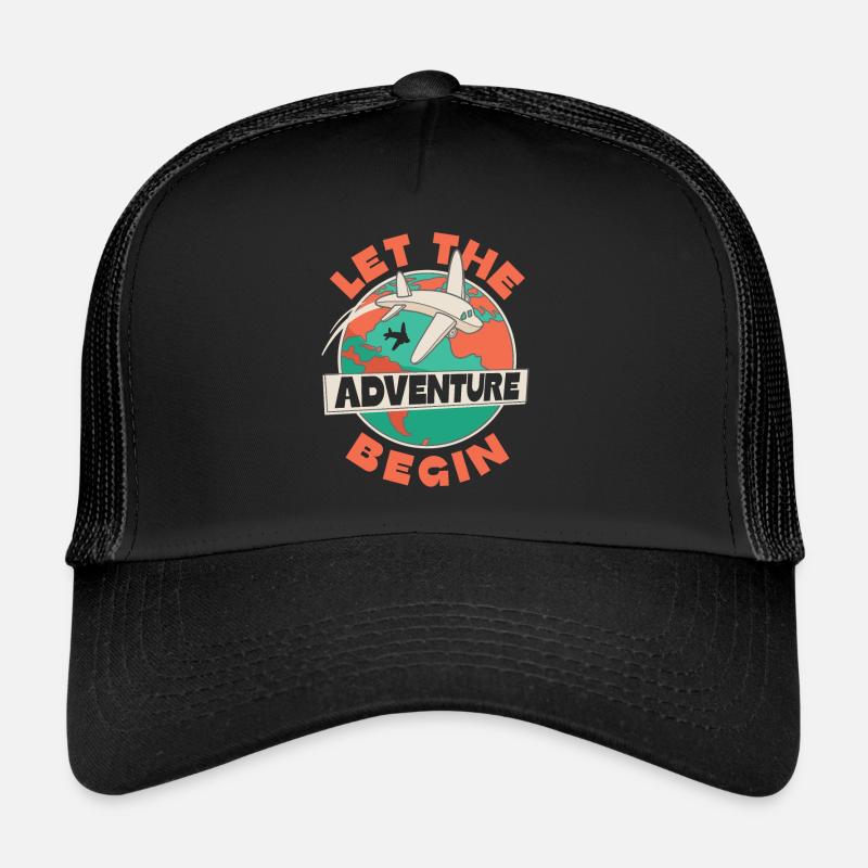 Que l’aventure commence - voyager en avion Casquette trucker 