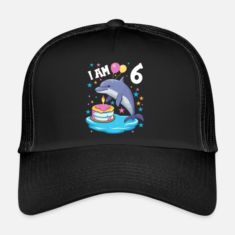 J’ai 6 ans Dauphins Dauphin 6ème anniversaire Casquette trucker 