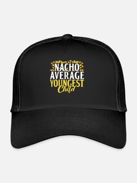 Cadeau enfant le plus jeune - Casquette trucker  - noir/noir - Devant