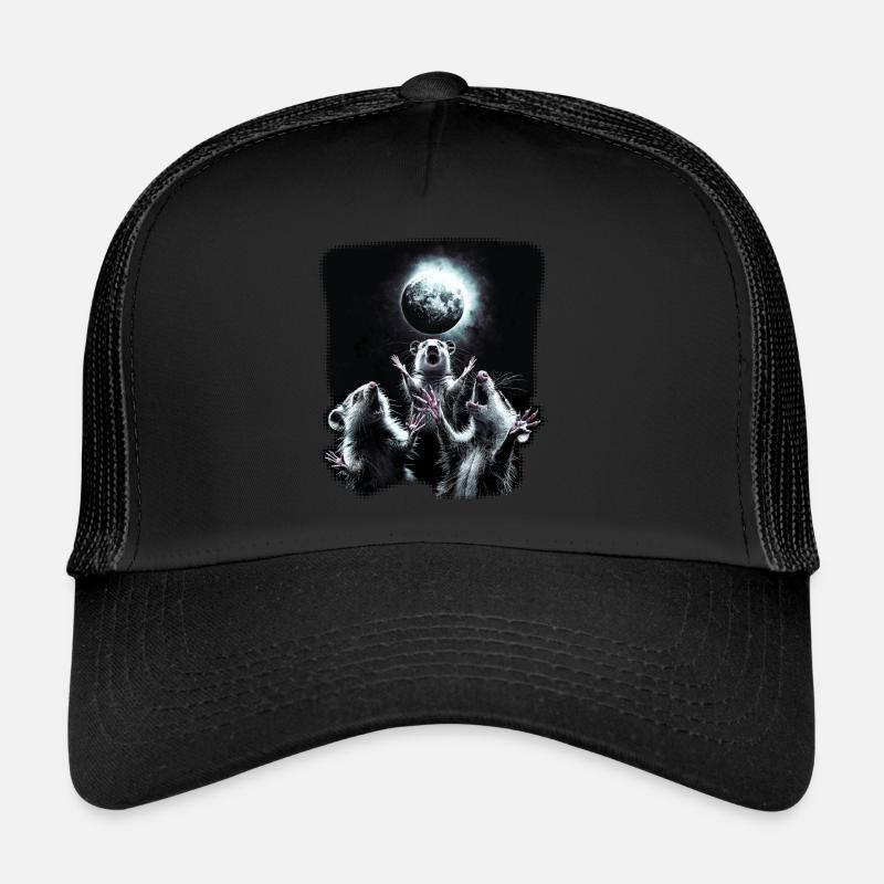 3 Opossum lune drôle Meme opossum cadeau Casquette trucker 