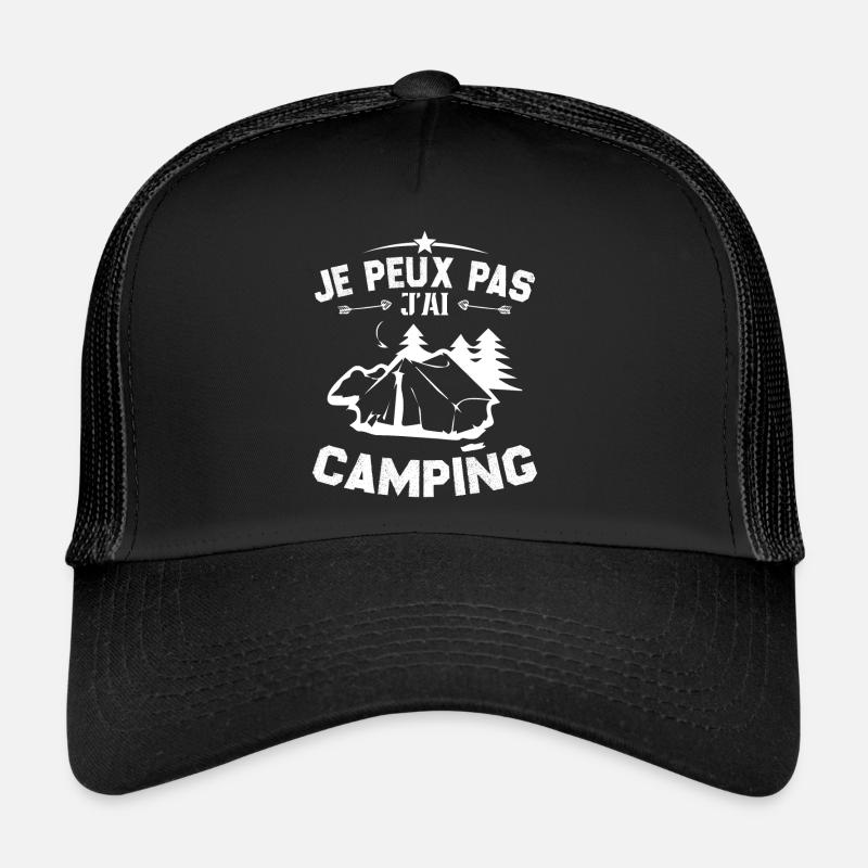 Je peux pas jai camping Casquette trucker 