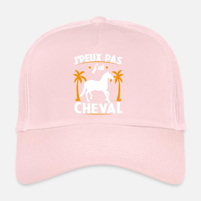 je peux pas j ai cheval Casquette trucker 