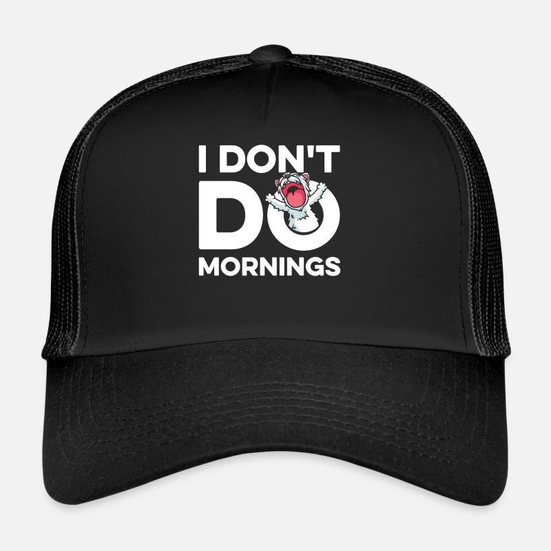 Wheaten Terrier Drôle Je Ne Fais Pas De Matins Casquette trucker 