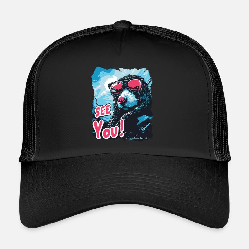 Adieu, la taupe aveugle cool Casquette trucker 
