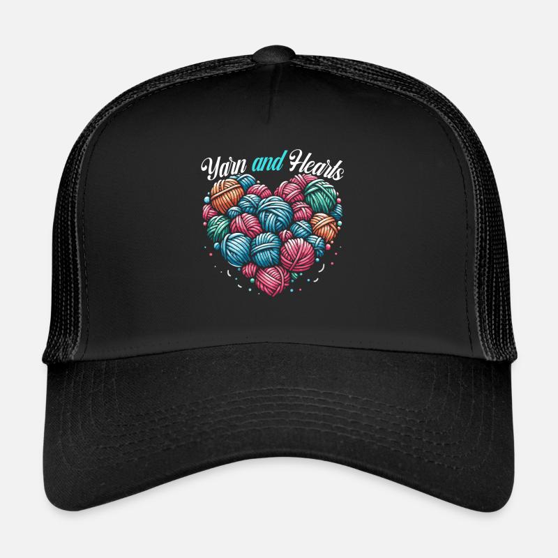 February 14 Valentine's Day Crochet Knitting Sewing Trucker Cap