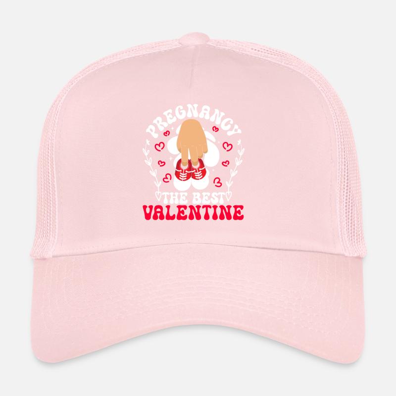 Faire-part Grossesse Saint Valentin Bébé Casquette trucker 