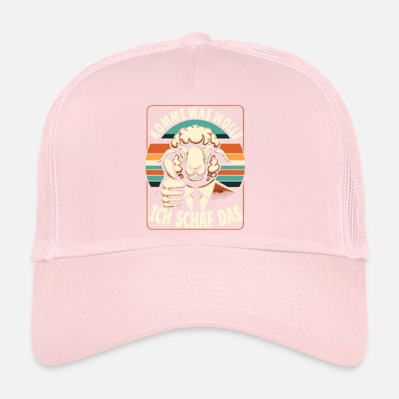Schaf Motivation Prüfung Glück Spruch Geschenk Trucker Cap