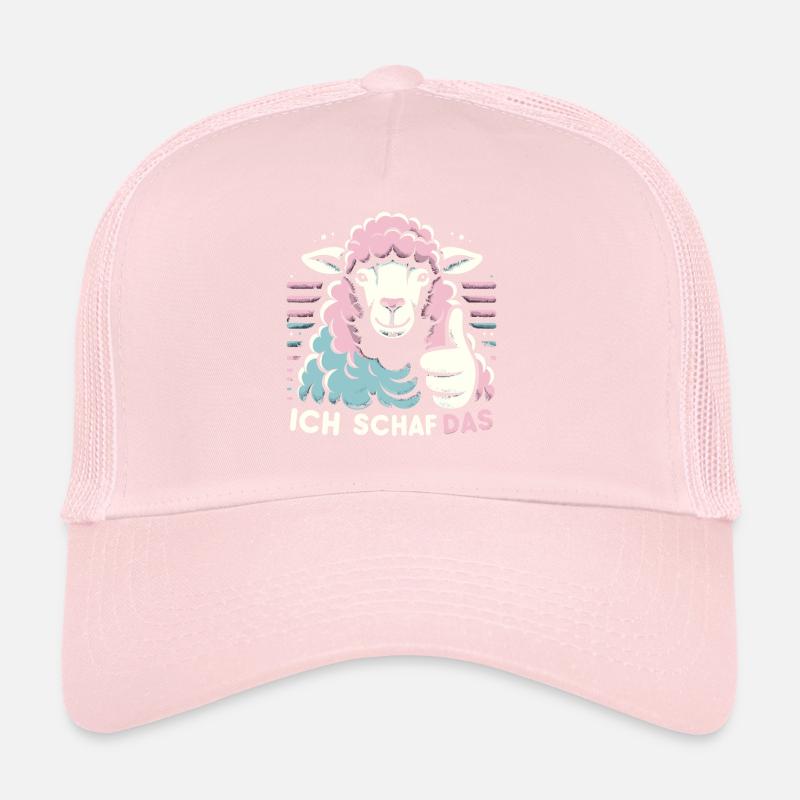 Schaf Motivation Prüfung Glück Spruch Geschenk Trucker Cap