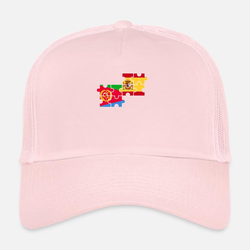Eritrea Spain Flag Spanish Eritrean Trucker Cap