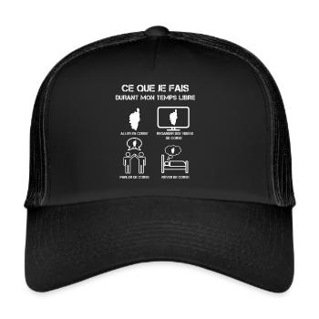Nationalist Corsican Free Time - Trucker Cap - black/black - Front