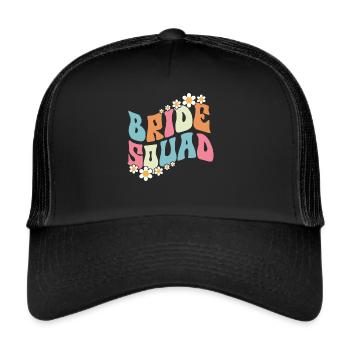 Honorpower Bridesmaid Groovy Bachelor - Trucker Cap - black/black - Front