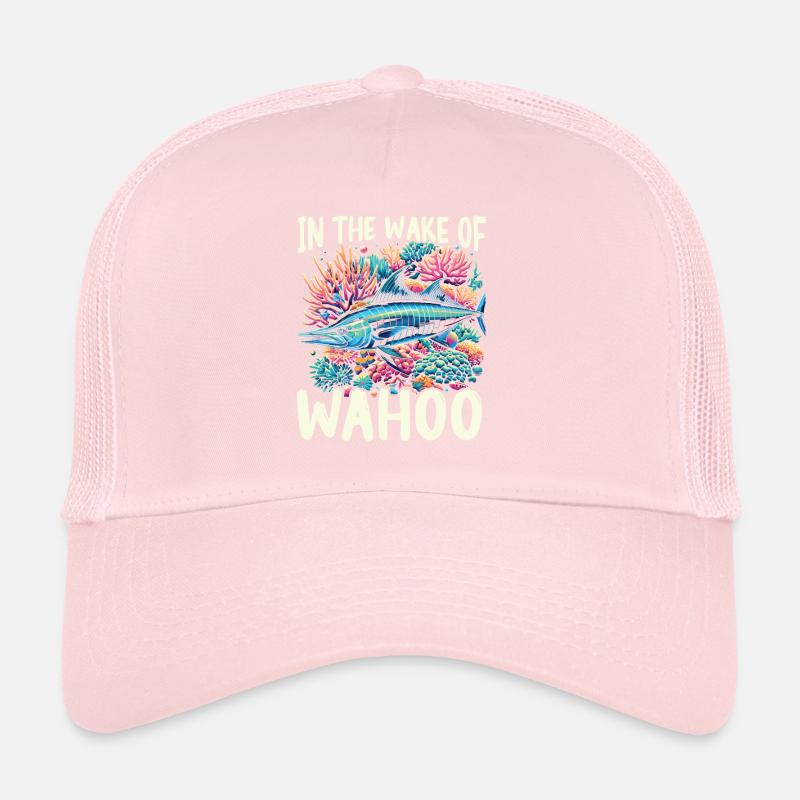 Wahoo Fish Catcher Fisher Pêcheur Pêche Casquette trucker 