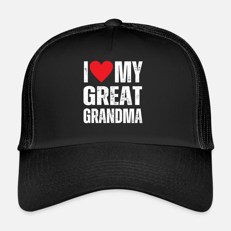J’aime mon arrière-grand-mère Casquette trucker 