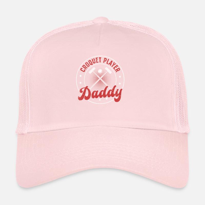 Croquet Game Croquet Dad - Croquet Player Daddy Trucker Cap