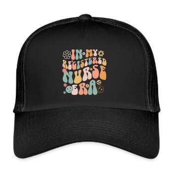 Registered Nurse Krankenschwester Nursing - Trucker Cap - Schwarz/Schwarz - Vorne