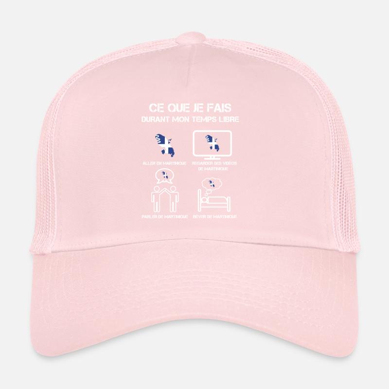 temps libre martinique drapeau Casquette trucker 