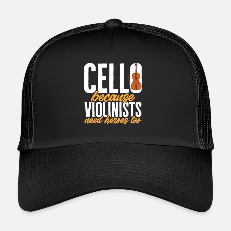 Cello Player Cellist Musician Cello Trucker Cap