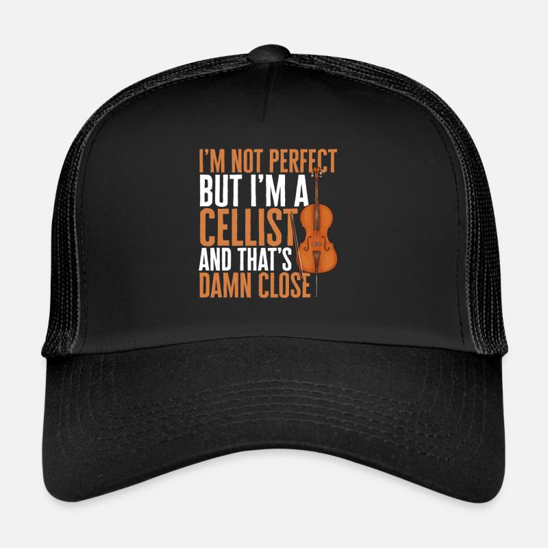 Cello Player Cellist Musician Cello Trucker Cap