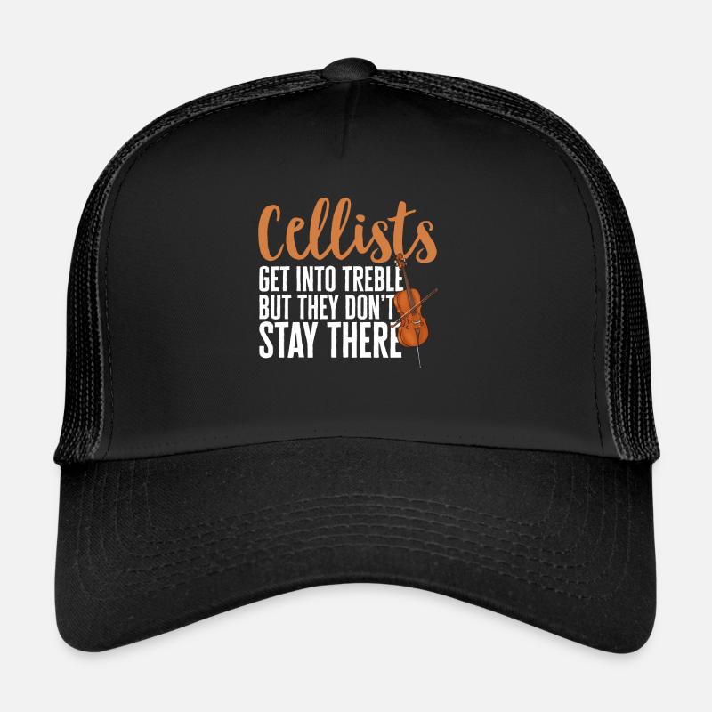 Cello Player Cellist Musician Cello Trucker Cap