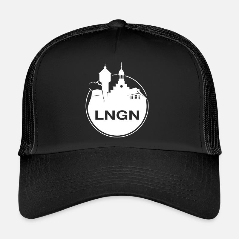Lingen Skyline - Trucker Cap - Schwarz/Schwarz