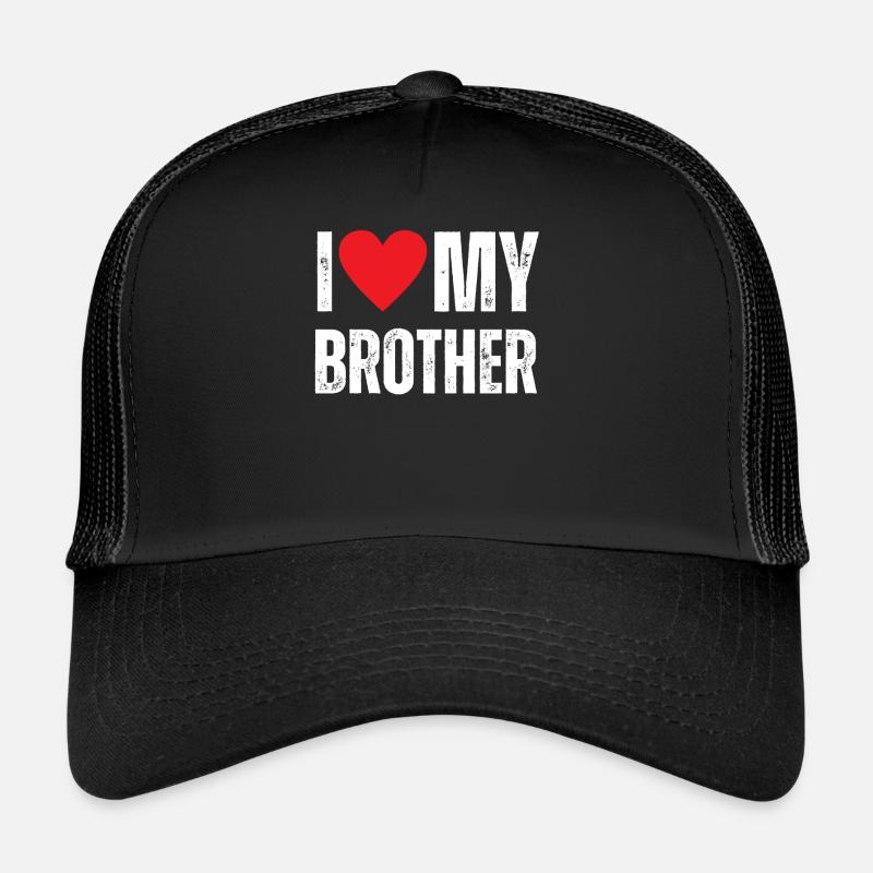 J’aime mon frère Casquette trucker 