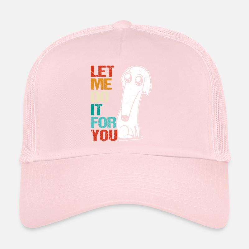 Retro Borzoi Dog Meme Trucker Cap