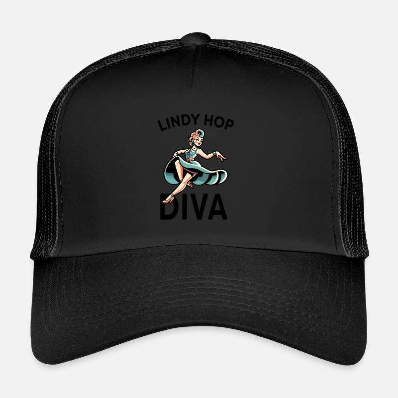 Lindy Hop Passion Swing Dance - Trucker Cap - black/black
