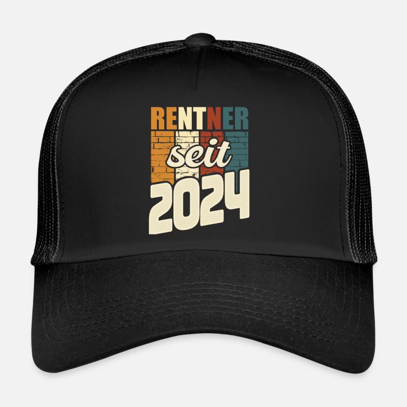 Rente Geschenk 2024 Rentner Ruhestand Spruch Trucker Cap