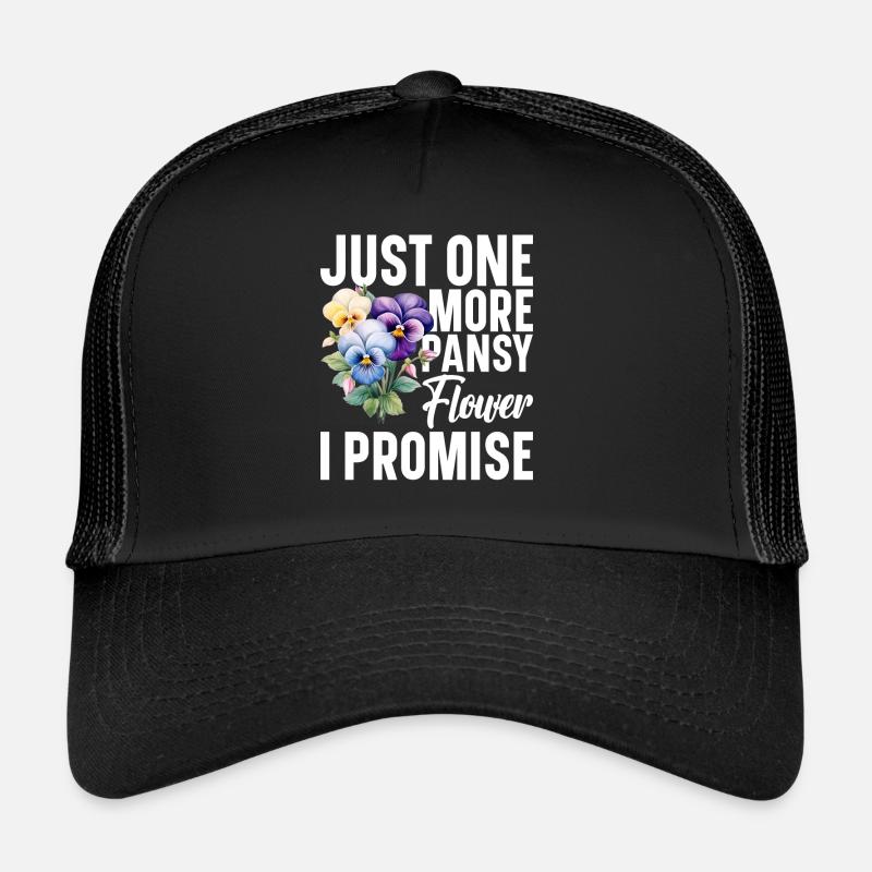 Pensées pour l’extérieur Pensée Fleur Jardinier Pensée Casquette trucker 
